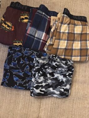 Old Navy Boys Fleece Lounge Pants Bundle 5 Pairs XL 14-16